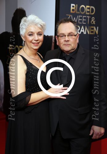 Amsterdam 30 maart 2015
Premiere Bloed zweet en tranen (film over het leven van Andre Hazes) in Tuschinski. Theo Hazes met zijn vrouw