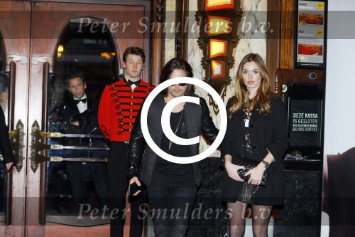 Amsterdam 30 maart 2015
Premiere Bloed zweet en tranen (film over het leven van Andre Hazes) in Tuschinski.
Waylon met vriendin Joelle Witschge