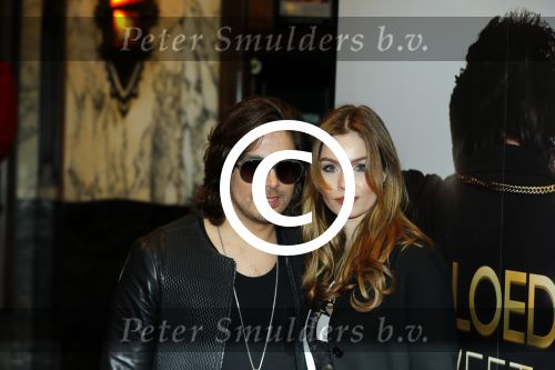 Amsterdam 30 maart 2015
Premiere Bloed zweet en tranen (film over het leven van Andre Hazes) in Tuschinski.
Waylon met vriendin Joelle Witschge
