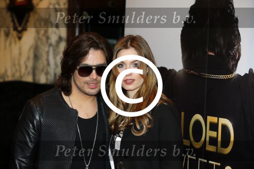 Amsterdam 30 maart 2015
Premiere Bloed zweet en tranen (film over het leven van Andre Hazes) in Tuschinski.
Waylon met vriendin Joelle Witschge