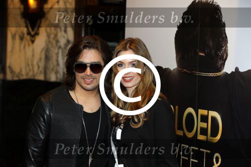 Amsterdam 30 maart 2015
Premiere Bloed zweet en tranen (film over het leven van Andre Hazes) in Tuschinski.
Waylon met vriendin Joelle Witschge