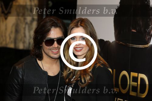 Amsterdam 30 maart 2015
Premiere Bloed zweet en tranen (film over het leven van Andre Hazes) in Tuschinski.
Waylon met vriendin Joelle Witschge
