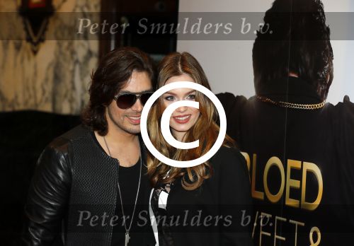 Amsterdam 30 maart 2015
Premiere Bloed zweet en tranen (film over het leven van Andre Hazes) in Tuschinski.
Waylon met vriendin Joelle Witschge