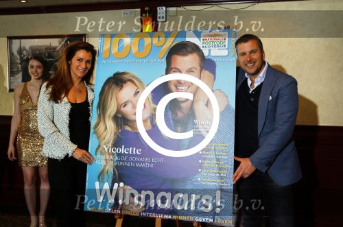 Volendam 5 maart 2014
Presentatie 100% NL Magazine ism postcodeloterij bij old Dutch.
Jamai Monique Smit Nick en Simon Winston Gerschtanowitz en Quincy Trustfull