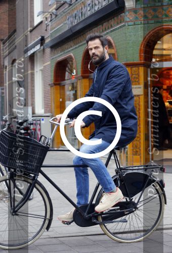 Amsterdam 18 maart 2016
Arie Boomsma op de fiets in Amsterdam.