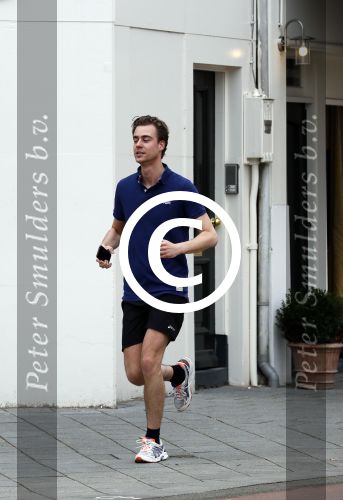 Amsterdam 3 april 2016 
Beau Schneider hard aan het lopen in Amsterdam zuid