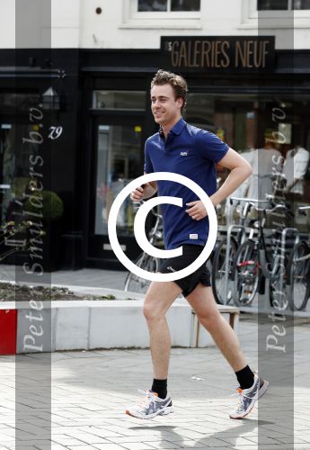 Amsterdam 3 april 2016 
Beau Schneider hard aan het lopen in Amsterdam zuid