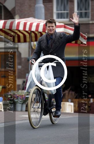 Amsterdam 23 maart 2016
Beau v Erven Dorens op de fiets in Amsterdam.