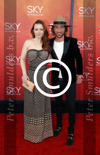 Amsterdam  3 april 2016
Premiere musical Sky in het Amsterdam theater.
Tommie Driessen en Celine Purcell
