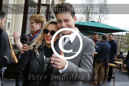 Amsterdam 9 april 2016 
Bijeenkomst van deelnemers aan het eurovision songfestival in het vondelpark.
Douwe Bob is de nederlandse inzending. Poli Genova