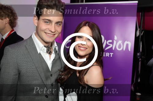 Amsterdam 9 april 2016 
Bijeenkomst van deelnemers aan het eurovision songfestival in het vondelpark.
Douwe Bob is de nederlandse inzending. Ira Losco Malta