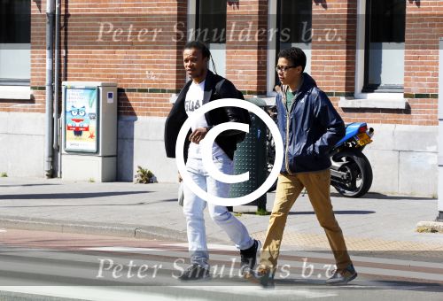 Amsterdam 10 april 2016
Edgar Davids met zijn zoon in Amsterdam