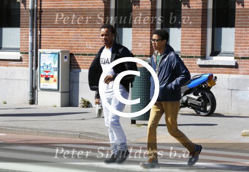 Amsterdam 10 april 2016
Edgar Davids met zijn zoon in Amsterdam