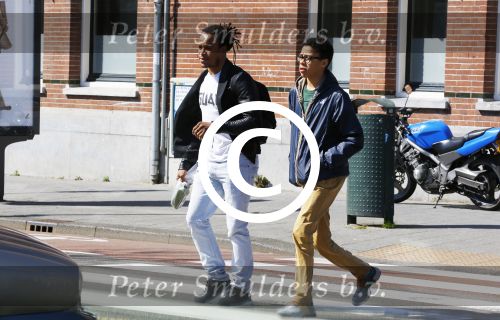 Amsterdam 10 april 2016
Edgar Davids met zijn zoon in Amsterdam