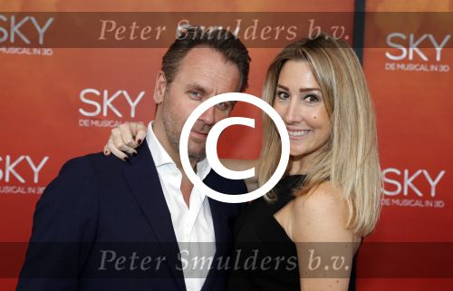 Amsterdam  3 april 2016
Premiere musical Sky in het Amsterdam theater.
Edgar Meier met vriendin