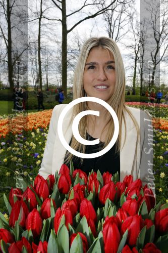 Lisse 9 april 2016
Doop van tulip Estavana Polman in de keukenhof. Estavana is de nieuwe vriendin van Rafael v d Vaart. Haar ouders zijn ook aanwezig.