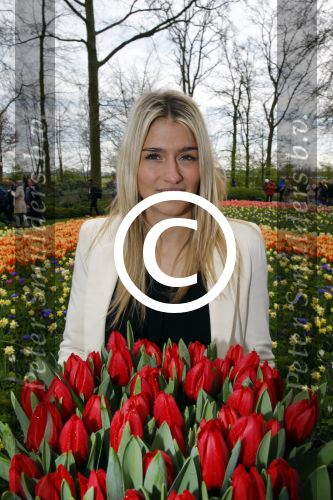 Lisse 9 april 2016
Doop van tulip Estavana Polman in de keukenhof. Estavana is de nieuwe vriendin van Rafael v d Vaart. Haar ouders zijn ook aanwezig.