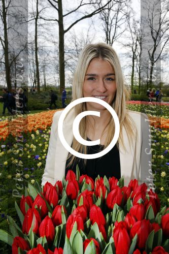 Lisse 9 april 2016
Doop van tulip Estavana Polman in de keukenhof. Estavana is de nieuwe vriendin van Rafael v d Vaart. Haar ouders zijn ook aanwezig.