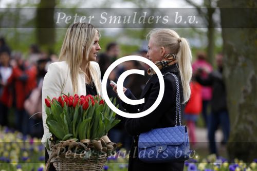 Lisse 9 april 2016
Doop van tulip Estavana Polman in de keukenhof. Estavana is de nieuwe vriendin van Rafael v d Vaart. Haar ouders zijn ook aanwezig. Annette de Vries interviewt haar