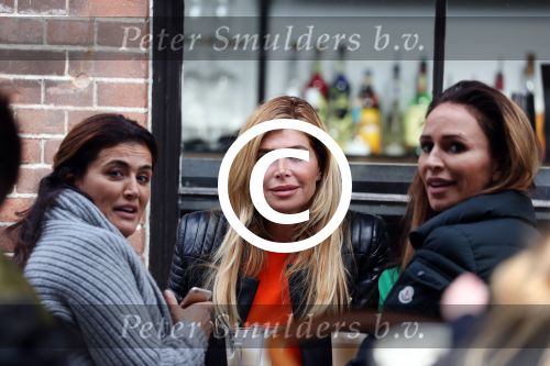 Amsterdam 9 april 2016 
Estelle Cruijff met vriendinnen op terras.