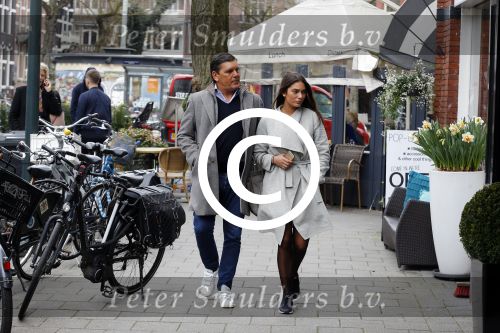 Amsterdam 22 maart 2016 
Frank Masmeijer met zijn dochter in Amsterdam zuid