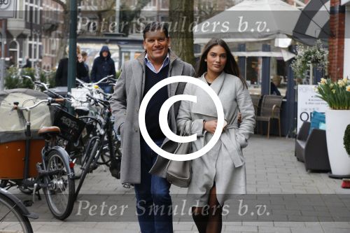Amsterdam 22 maart 2016 
Frank Masmeijer met zijn dochter in Amsterdam zuid