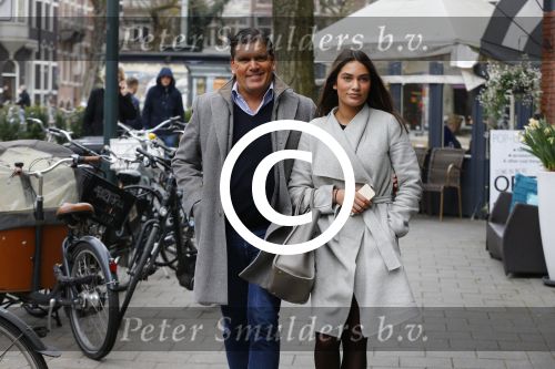 Amsterdam 22 maart 2016 
Frank Masmeijer met zijn dochter in Amsterdam zuid
