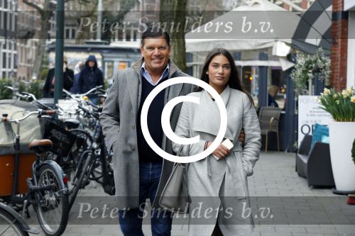 Amsterdam 22 maart 2016 
Frank Masmeijer met zijn dochter in Amsterdam zuid