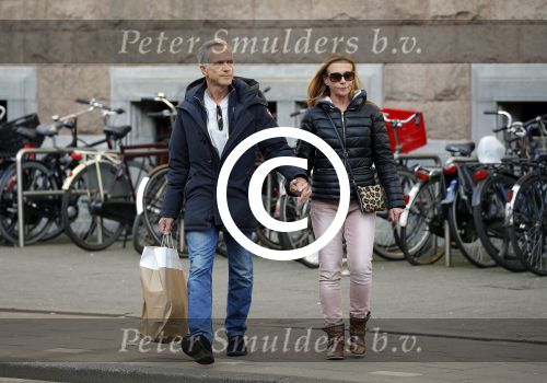 Amsterdam 14 maart 2016 
Jaap Jongbloed met zijn nieuwe vriendin Paola Goldsteen.