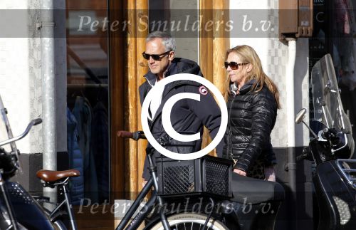 Amsterdam 14 maart 2016 
Jaap Jongbloed met zijn nieuwe vriendin Paola Goldsteen.