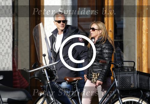 Amsterdam 14 maart 2016 
Jaap Jongbloed met zijn nieuwe vriendin Paola Goldsteen.