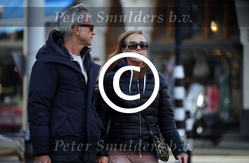 Amsterdam 14 maart 2016 
Jaap Jongbloed met zijn nieuwe vriendin Paola Goldsteen.
