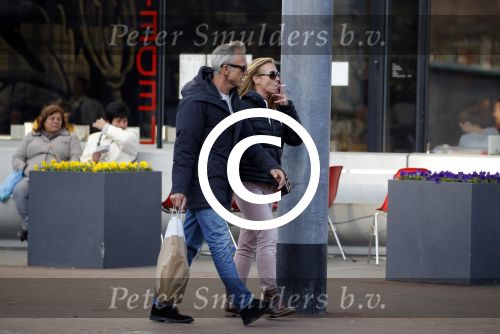 Amsterdam 14 maart 2016 
Jaap Jongbloed met zijn nieuwe vriendin Paola Goldsteen.
