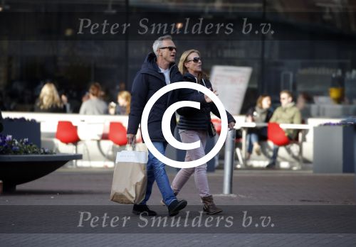 Amsterdam 14 maart 2016 
Jaap Jongbloed met zijn nieuwe vriendin Paola Goldsteen.
