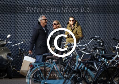 Amsterdam 14 maart 2016 
Jaap Jongbloed met zijn nieuwe vriendin Paola Goldsteen.