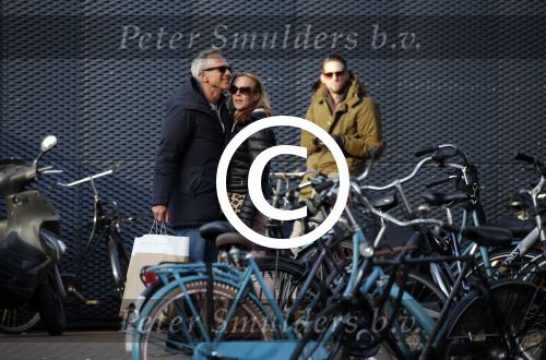 Amsterdam 14 maart 2016 
Jaap Jongbloed met zijn nieuwe vriendin Paola Goldsteen.