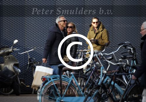 Amsterdam 14 maart 2016 
Jaap Jongbloed met zijn nieuwe vriendin Paola Goldsteen.