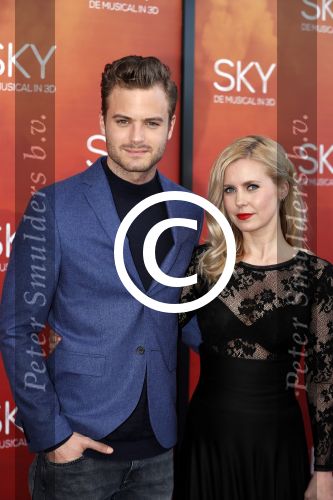 Amsterdam  3 april 2016
Premiere musical Sky in het Amsterdam theater.
Jim bakkum met Bettina Holwerda