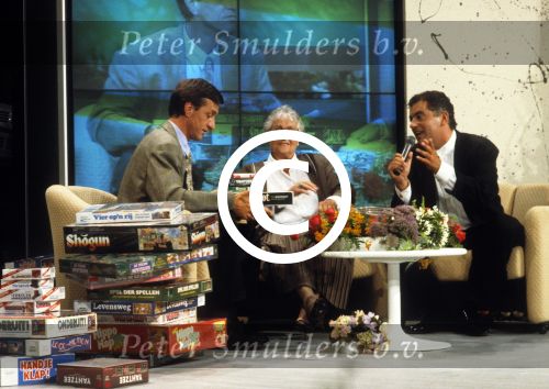 Hilversum, 
Jack v Geldert intervieuwt Johan Cruijff en zn moeder Cruijff
Foto Peter Smulders BV