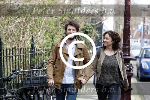 Amsterdam 2 april 2016
Katja Schuurman en haar vriend Freek v Noortwijk in het vondelpark.