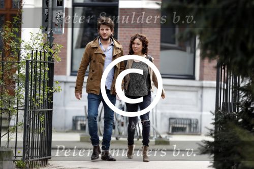 Amsterdam 2 april 2016
Katja Schuurman en haar vriend Freek v Noortwijk in het vondelpark.