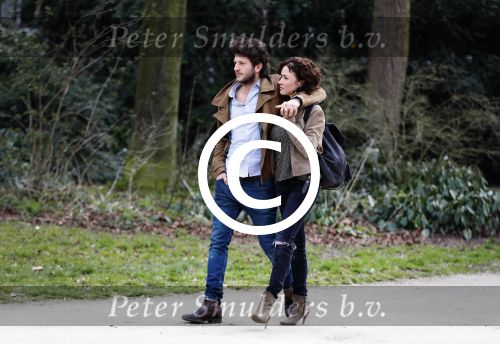 Amsterdam 2 april 2016
Katja Schuurman en haar vriend Freek v Noortwijk in het vondelpark.