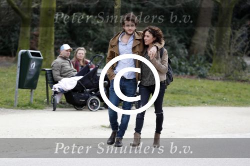 Amsterdam 2 april 2016
Katja Schuurman en haar vriend Freek v Noortwijk in het vondelpark.