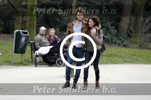 Amsterdam 2 april 2016
Katja Schuurman en haar vriend Freek v Noortwijk in het vondelpark.
