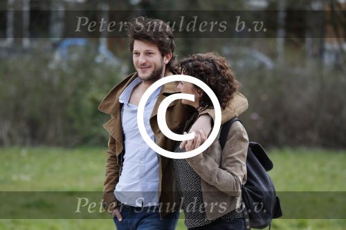 Amsterdam 2 april 2016
Katja Schuurman en haar vriend Freek v Noortwijk in het vondelpark.