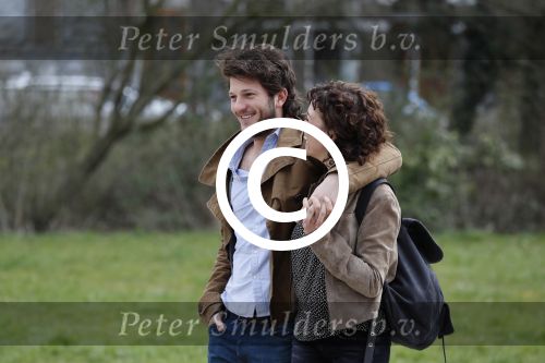 Amsterdam 2 april 2016
Katja Schuurman en haar vriend Freek v Noortwijk in het vondelpark.