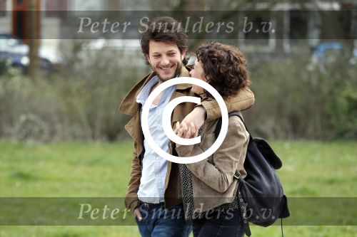 Amsterdam 2 april 2016
Katja Schuurman en haar vriend Freek v Noortwijk in het vondelpark.