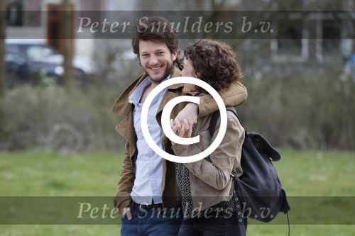 Amsterdam 2 april 2016
Katja Schuurman en haar vriend Freek v Noortwijk in het vondelpark.