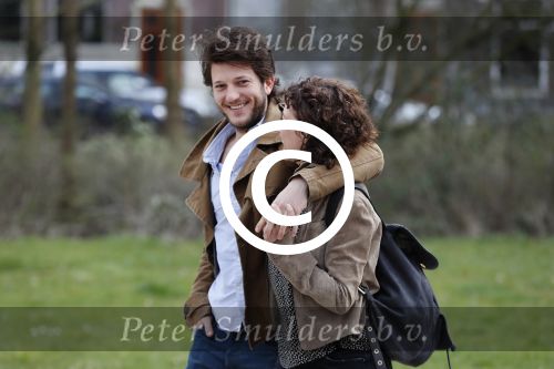 Amsterdam 2 april 2016
Katja Schuurman en haar vriend Freek v Noortwijk in het vondelpark.