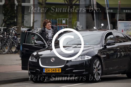 Amsterdam 22 maart 2016 
Marjolein Touw met vriend en .... bij nieuwe auto.